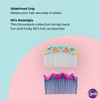 Goody Large Fashion Hair Combs 2 Count Nostalgia Assorted SlideProof Grip Secures Hair Effortlessly Great Comb for Pulli