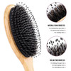 Hair Brush Comb Set Boar Bristle Hairbrush for Curly Thick Long Fine Dry Wet HairBest Travel Bamboo Paddle Detangler Det