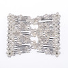 Ruihfas 5Pcs Easy Stretch Beaded Hair Combs Double Magic Slide Metal Comb Clip Hairpins for Women Hair Styling