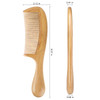 Onedor Handmade 100 Natural Green Sandalwood Hair Combs AntiStatic Sandalwood Scent Natural Hair Detangler Wooden Comb F