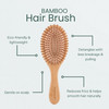Regrowz Bamboo Paddle Hair Brush for Women Men Natural Wooden Brush to Detangle Hair Reduce Hair Breakage Scalp Massage