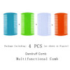 zYoung 4 Pcs Hair Comb Double Sided Fine Tooth Combs