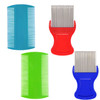 zYoung 2 Pieces Hair Comb Double Sided 2 Pieces Removing Dandruff Flakes with Metal Teeth