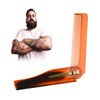 Kare Kind Folding Pocket Comb for Men 4 Pc Fine Tooth Comb 2 Brown and 2 Black Set For Styling Hair Mustache Beard Mens