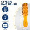 Giorgio GION2O Neon Orange 625 inch Gentle Touch Detangler Hair Brush for Men and Women Soft Bristles for Sensitive Scal