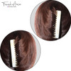 French Amie Ivory Cream 16 Teeth Handmade Medium Celluloid Acetate Side Hair Comb
