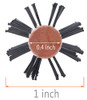 PERFEHAIR Small Round Brush for Short Hair 1 Inch Mini Quiff Roller for Women and Men Best for Thin Hair Bangs Beard Sty