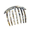French Amie 7 Teeth Handmade Celluloid Side Hair Comb Flexible Durable Hair Combs Strong Hold Hair Clips for Women No Sl