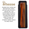 Altesse 11044 Fine Tooth Comb Pocket Comb Tortoiseshell Hair Styling Comb for Men 55 with Synthetic Leather Case Essenti
