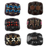LOVEF Professional Wooden Comb Ladies Magic Beads Elasticity Cord Rope Clip Double Elastic Hair Clamp Combs Accessories6