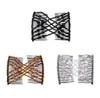 LOVEF 3Pcs Magic Hair Comb Ladies Bead Stretchy Women Hair Combs Professional Double Magic Slide Metal Comb Clip Hairpin