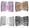 LOVEF Women Magic Hair Comb Bead Stretchy Hair Combs Double Slide Metal multifunctional Comb Clip Hairpins For women4pcs