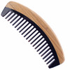 Breezelike Hair Comb Wide Tooth Wooden Detangling Comb for Curly Hair No Static Sandalwood Buffalo Horn Comb for Men and