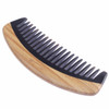Breezelike Hair Comb Wide Tooth Wooden Detangling Comb for Curly Hair No Static Sandalwood Buffalo Horn Comb for Men and
