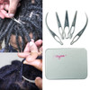 NAYOO Interlock Tool for Locs EasyLoc Hair Tool For Dreadlocks 5 Piece Silver Hair Locking Tool Interlocks or Sisterlock