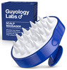 Guyology Labs Head Massager for Hair Growth Hair Loss Shampoo Shower Brush Soft Silicone Scalp Scrubber for Dandruff Rem