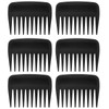 6 Piecess Palm Combs Pocket Mini Brush Palm Hair Brush Wide Tooth Detangling Combs Pocket Travel Combs for Men Women Cur