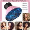 Universal Hair Diffuser Adaptable Hair Dryer Attachment for Blow Dryer Nozzles from 17 to 22 inch Diameter Black