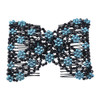Lovef Easy Magic Beads Double Hair Comb Clip Stretchy Hair Combs Clips Women Hair Accessories Beauty Decoration3 Pcs