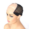 BTWTRY 5x55inch MONO Wig Caps for Making Wigs with Adjustable Strap 1pc Monofilament Wig Cap DIY Wigs Black Dome Weaving