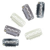 ROSEBUD 50Pcs Wig Clips 32mm Snap Clips For Hair Extension Tools UShape 6 Teeth Hair Extensions Clip Brown
