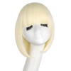 MapofBeauty 12 Inch30cm Fashion Lady Short Straight Flat Bangs Bob Wig Light Blonde