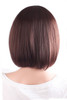 MapofBeauty 30 cm12 Inch Fashion Short Synthetic Fiber Straight Bob Wig Dark Brown