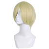 MapofBeauty 12 Inches30cm Short Straight Cosplay Costume Wig Party Wig BlondeLight Blonde