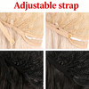 MapofBeauty Charming Womens Long Curly Full Hair Wig Brown