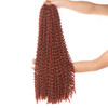 Leeven 2 Packs 24 Inch Copper Red Passion Twist Hair for Butterfly Locs Long Bohemian 350 Water Wave Passion Twists Croc