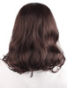 MapofBeauty 16 Inch 40 cm Daily Use Side Bangs Medium Curly Wig Dark Brown