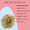 CAISHA by PRETTYSHOP Hairpiece Scrunchy Updo Bridal Hairstyle Voluminous Wavy Messy Bun Blonde Mix G13AL