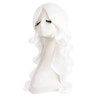 MapofBeauty 24 Inch60cm Charming Synthetic Fiber Long Wavy Hair Wig Women Party Full Wig White