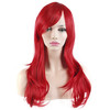 Akstore 28 inch Fashion Wigs Long Wavy Curly Hair Cosplay Wig Red