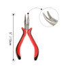 Hair Extension Tools Kit Pliers Pulling Hook Bead Device Tool Kits with 600 Pieces 5mm Silicone Lined Micro Rings Black