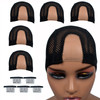 Highshion 5pcs Spandex Mesh Dome Wig Cap For Making wig Elastic Dome Mesh Cap large holes Dome caps for men women