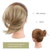 KGBFASS Messy Bun Hair Piece Synthetic Curly Tousled Updo Hair Extension Ponytail With Elastic Rubber Band Updo Messy Bu