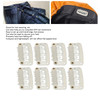 Brrnoo Wig Snap Clip 100pcs U Shape Hair Extension Clips 6 Teeth White Compact Female Approx 32cm 13in