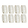 Brrnoo Wig Snap Clip 100pcs U Shape Hair Extension Clips 6 Teeth White Compact Female Approx 32cm 13in