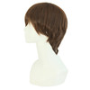 MapofBeauty Fashion Mens Short Straight Wig Brown