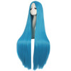 MapofBeauty 40 Inch100 cm Anime Costume Long Straight Cosplay Wig Party Wig Cyan Blue