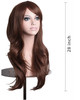 ANESHE Wigs 28 Long Wavy Hair Heat Resistant Cosplay Wig for Women Dark Brown