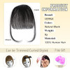 VERNA Bangs Hair Clip in Bangs 100 Real Human Hair Bangs Clip in Hair Extensions Easy to Use Fake Bangs Natural Clip on