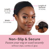 MILANO COLLECTION WiGrip The Original Comfort Grip Band Adjustable Wig Band for Glueless Support NonSlip Wig Grip Headba