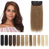 SEGO Short Hair Extensions Clip in Human Hair 8 Inch Toppers for Women Adding Volume1 Pcs 12g 06 Light Brown