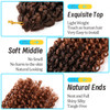 8 Inch Short Passion Twist Hair 6 Bundles Kinky Curly Crochet Hair for Black Women Curly Braiding Hair Crochet Braids Ha