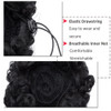 Afro Kinky Curly Hair Bun Drawstring Puff Ponytail for African American Women Short Synthetic Wrap Updo Chignon Hairpiec