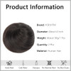 HSPJHTM 2 PCS Hair Bun Extensions Wig Accessory Updo Hairpieces Hair Scrunchies Updo Hair Pieces Bun Extension Ponytail