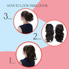 CAISHA 12 Hair Piece Braid Ponytail Extension Voluminous Wavy Blonde Mix PH4a
