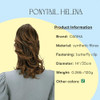 CAISHA 14 Wavy Clip On Ponytail With Butterfly Clip Hairpiece Heatresistant Synthetic Fibres Brown Mix H96